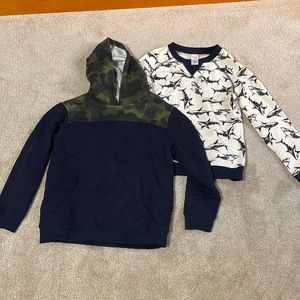 Lot of two Gymboree sweatshirts, size medium/7–8.